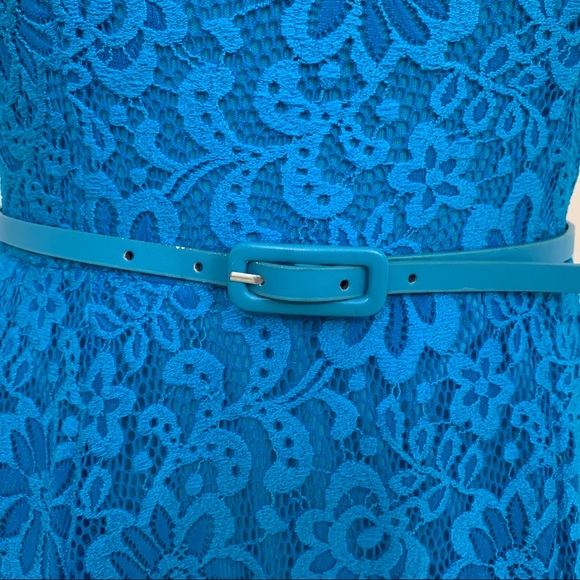 Maggy London Blue Lace Dress - Picture 3 of 12
